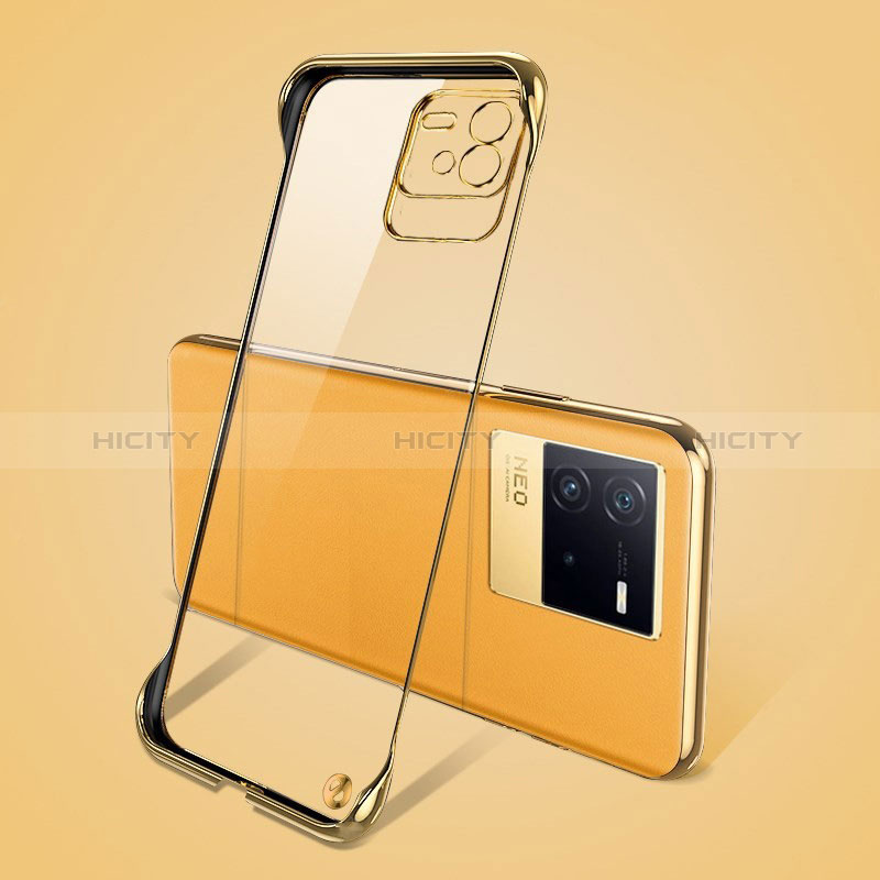 Coque Antichocs Rigide Sans Cadre Transparente Crystal Etui Housse pour Vivo iQOO Neo6 SE 5G Or Plus