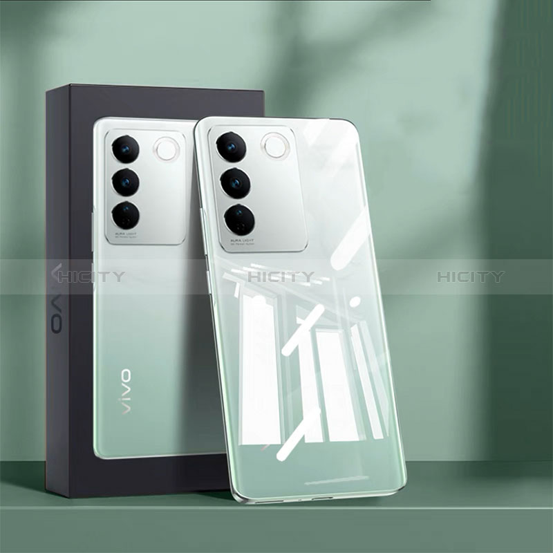 Coque Antichocs Rigide Sans Cadre Transparente Crystal Etui Housse pour Vivo V27 Pro 5G Plus