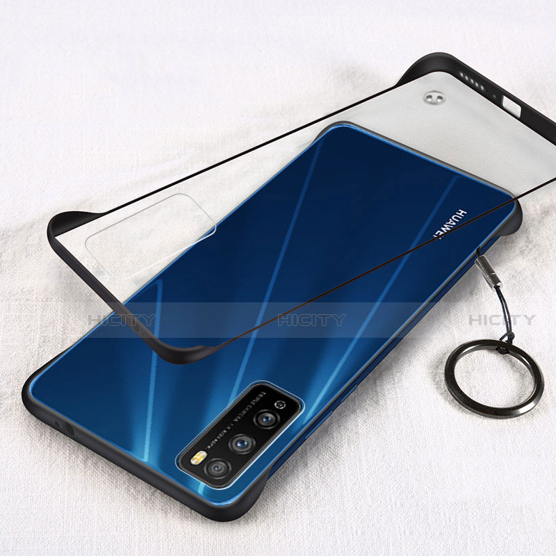 Coque Antichocs Rigide Transparente Crystal Etui Housse H01 pour Huawei Enjoy 20 Pro 5G Noir Plus