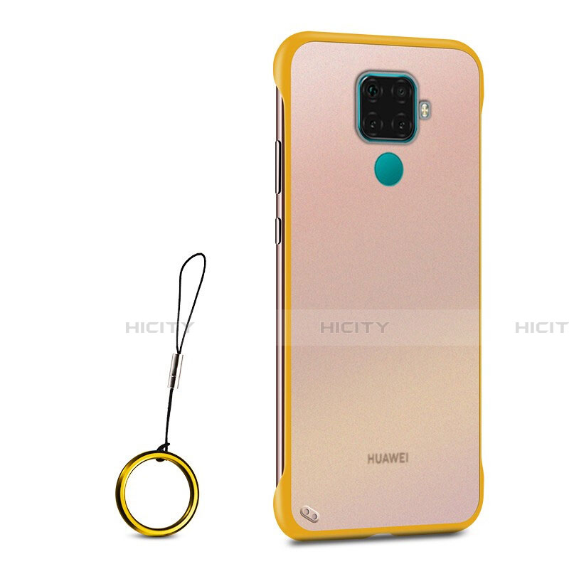 Coque Antichocs Rigide Transparente Crystal Etui Housse H01 pour Huawei Mate 30 Lite Jaune Plus