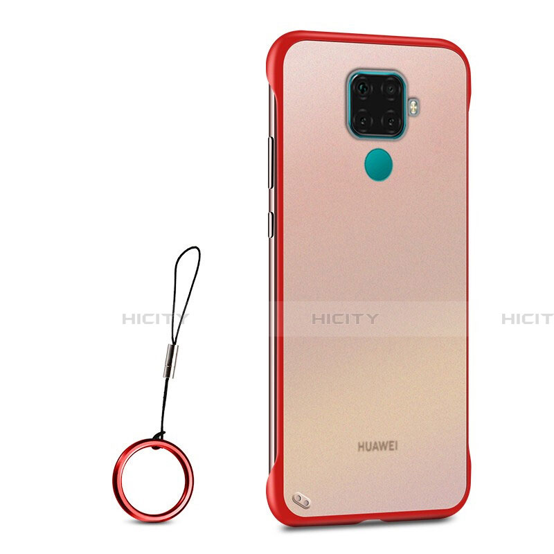 Coque Antichocs Rigide Transparente Crystal Etui Housse H01 pour Huawei Mate 30 Lite Rouge Plus