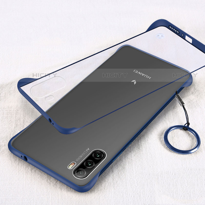 Coque Antichocs Rigide Transparente Crystal Etui Housse H01 pour Huawei Mate 40 Lite 5G Bleu Plus