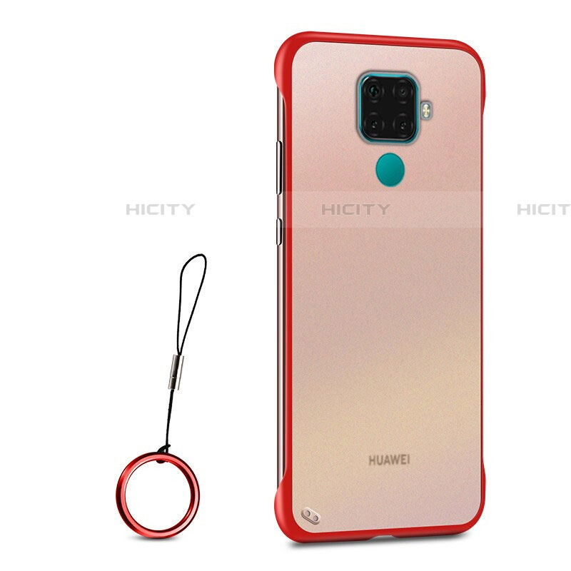 Coque Antichocs Rigide Transparente Crystal Etui Housse H01 pour Huawei Nova 5i Pro Rouge Plus