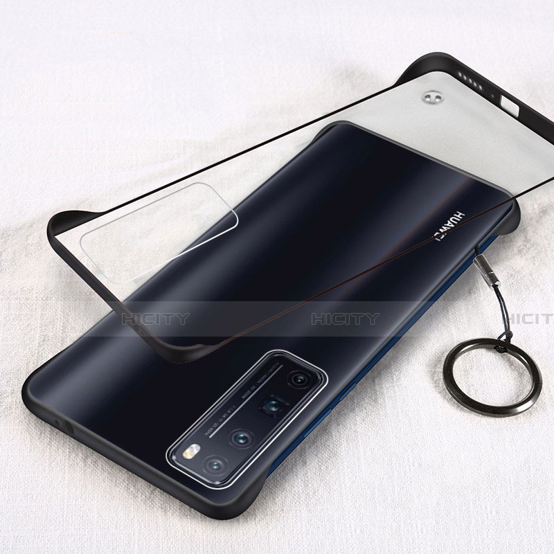 Coque Antichocs Rigide Transparente Crystal Etui Housse H01 pour Huawei Nova 7 Pro 5G Noir Plus