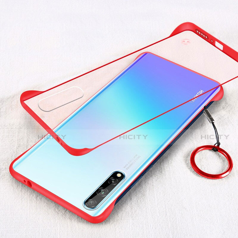 Coque Antichocs Rigide Transparente Crystal Etui Housse H01 pour Huawei Y8p Rouge Plus