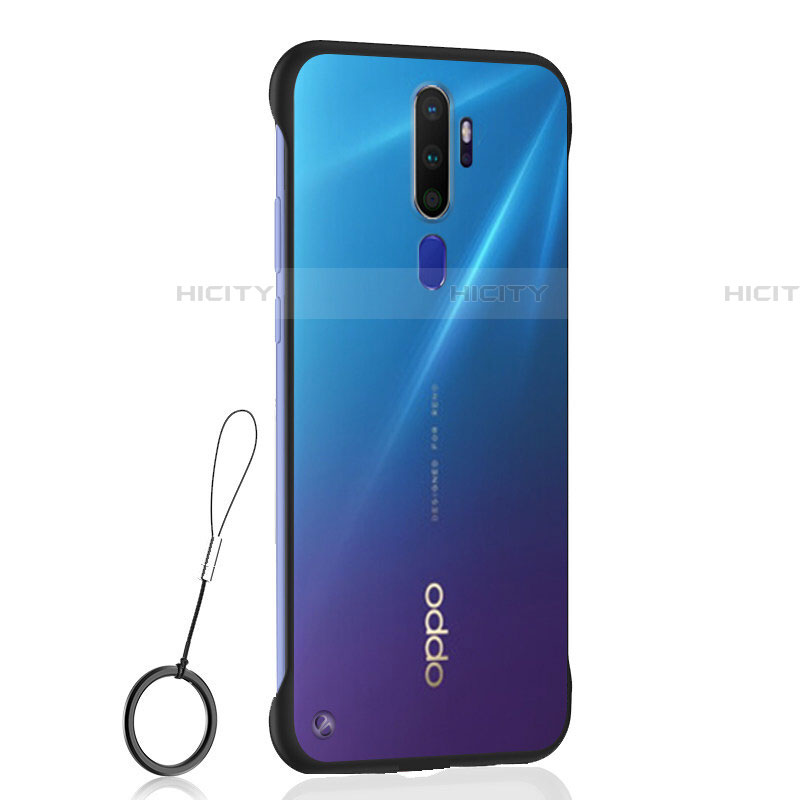 Coque Antichocs Rigide Transparente Crystal Etui Housse H01 pour Oppo A9 (2020) Noir Plus