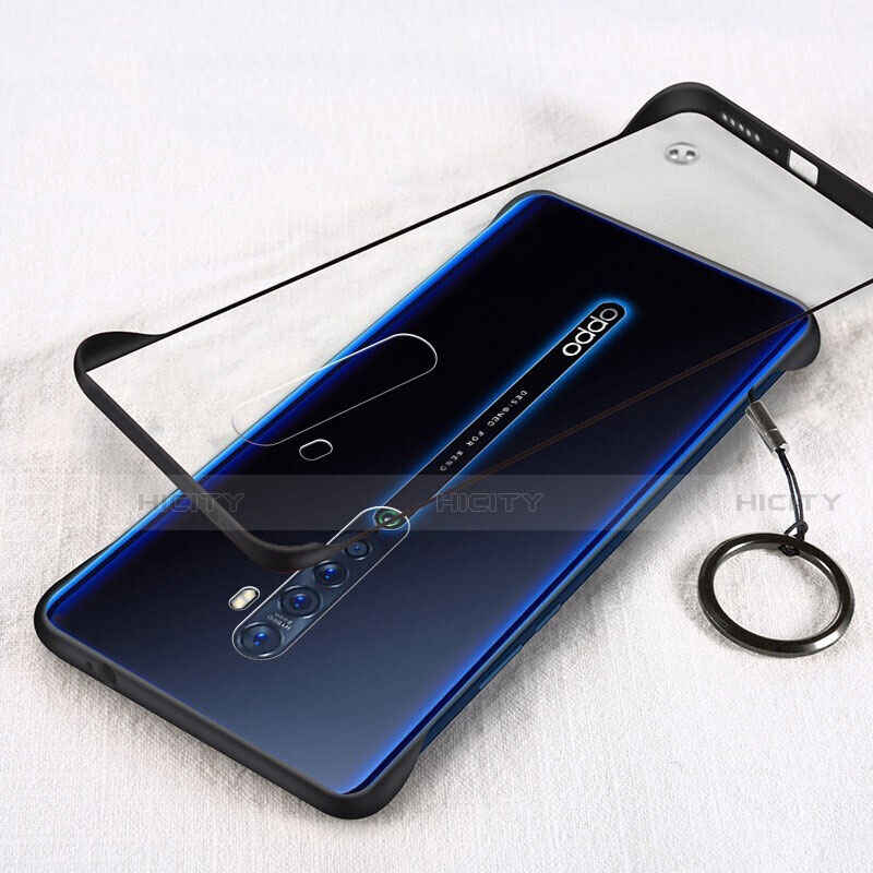 Coque Antichocs Rigide Transparente Crystal Etui Housse H01 pour Oppo Reno2 Noir Plus