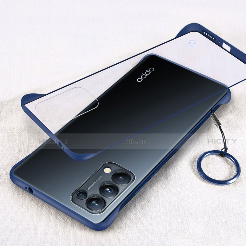 Coque Antichocs Rigide Transparente Crystal Etui Housse H01 pour Oppo Reno5 Pro 5G Bleu Plus