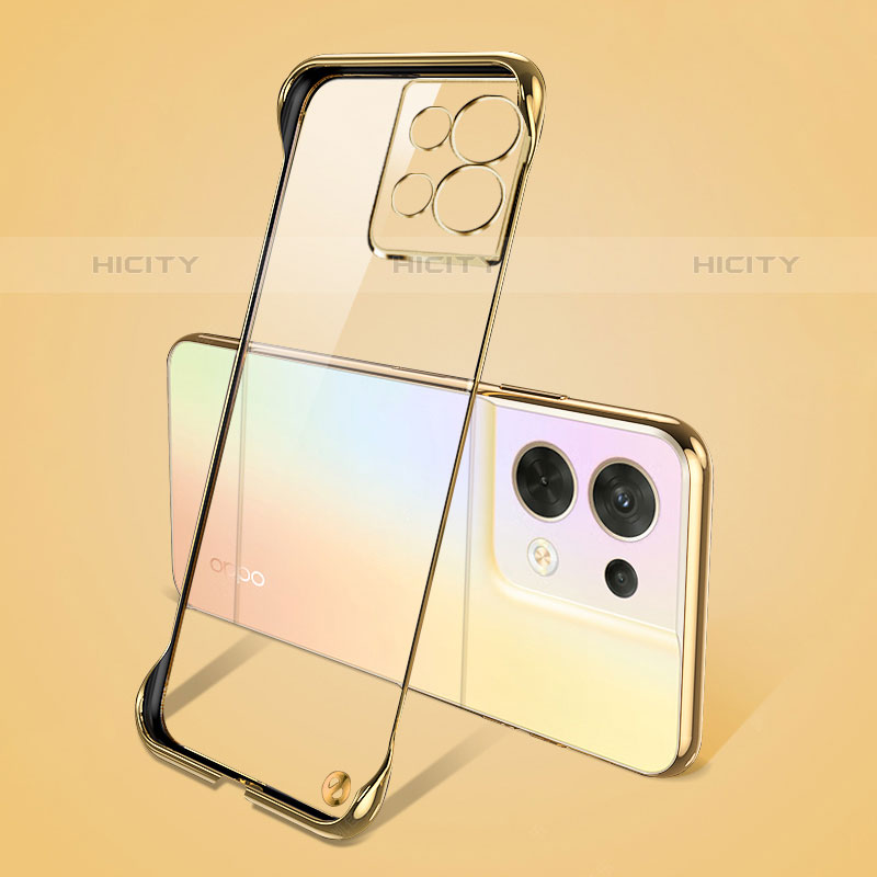 Coque Antichocs Rigide Transparente Crystal Etui Housse H01 pour Oppo Reno8 5G Or Plus