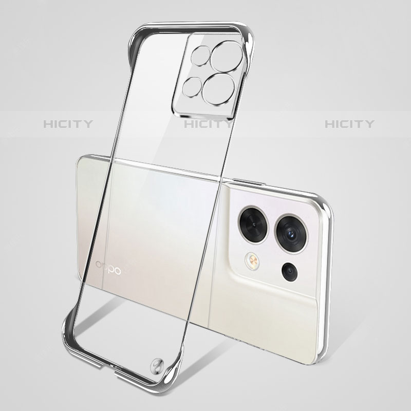 Coque Antichocs Rigide Transparente Crystal Etui Housse H01 pour Oppo Reno8 Pro+ Plus 5G Argent Plus