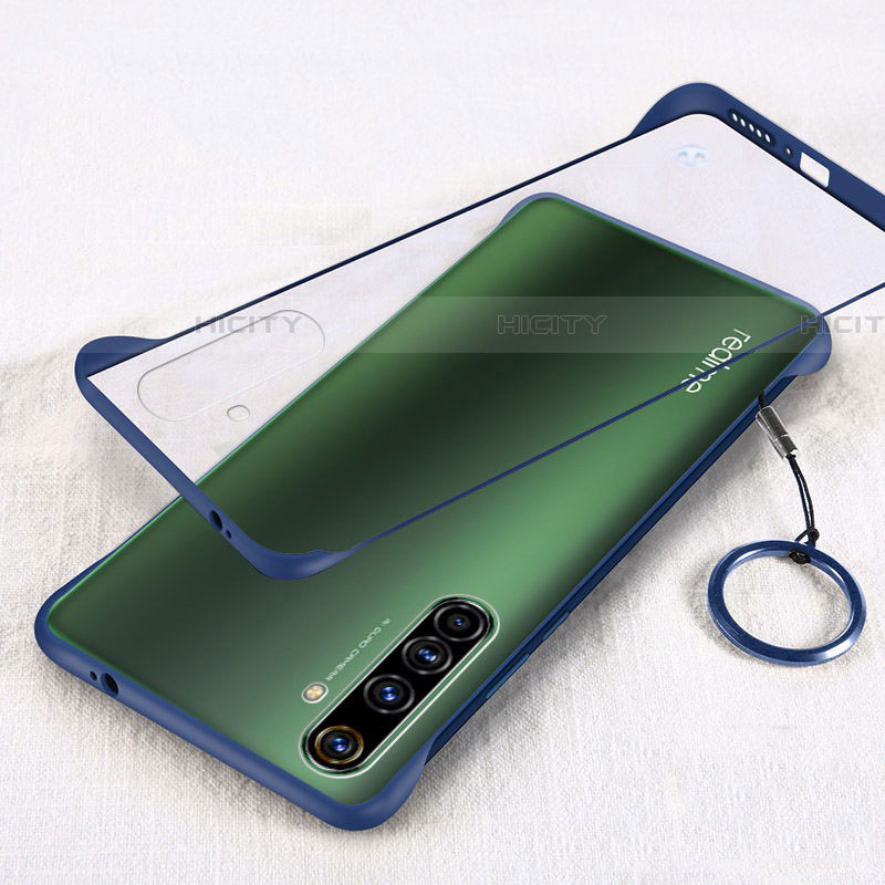 Coque Antichocs Rigide Transparente Crystal Etui Housse H01 pour Realme X50 Pro 5G Bleu Plus