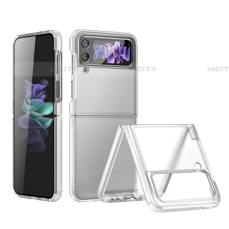 Coque Antichocs Rigide Transparente Crystal Etui Housse H01 pour Samsung Galaxy Z Flip4 5G Clair Plus