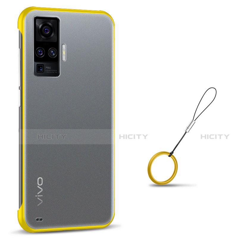 Coque Antichocs Rigide Transparente Crystal Etui Housse H01 pour Vivo X51 5G Jaune Plus