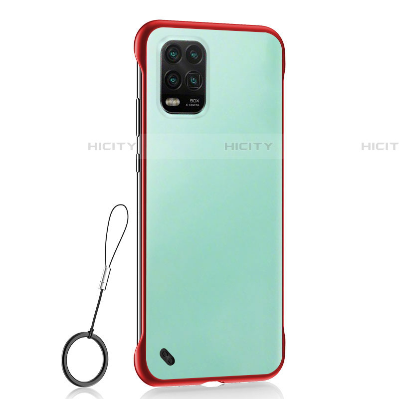 Coque Antichocs Rigide Transparente Crystal Etui Housse H01 pour Xiaomi Mi 10 Lite Rouge Plus