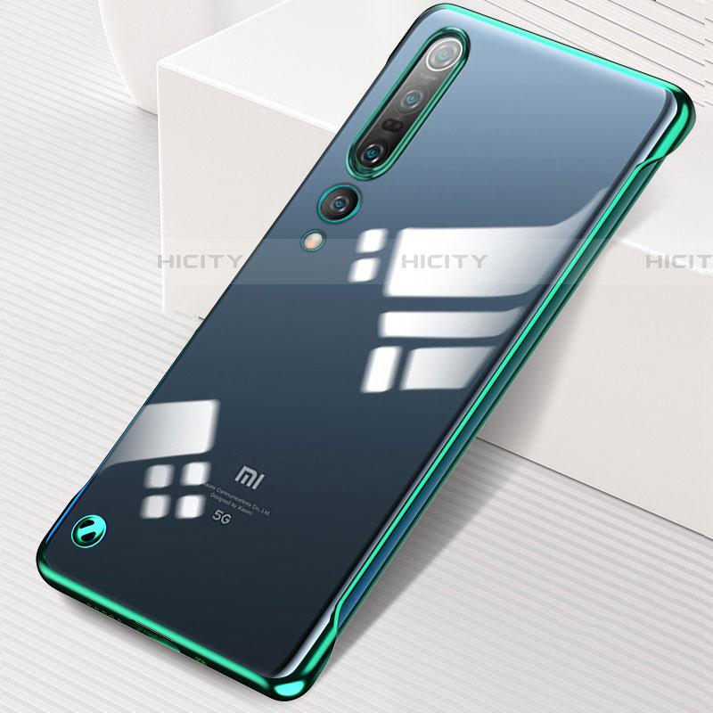 Coque Antichocs Rigide Transparente Crystal Etui Housse H01 pour Xiaomi Mi 10 Pro Vert Plus