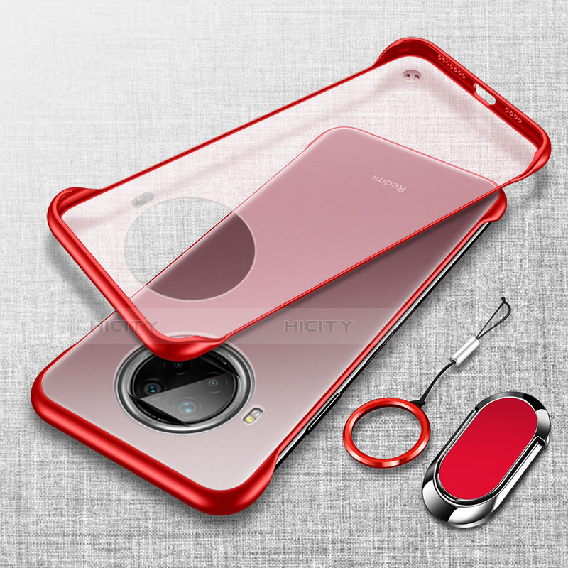 Coque Antichocs Rigide Transparente Crystal Etui Housse H01 pour Xiaomi Mi 10i 5G Rouge Plus