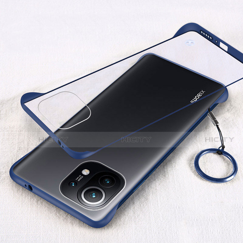 Coque Antichocs Rigide Transparente Crystal Etui Housse H01 pour Xiaomi Mi 11 5G Bleu Plus