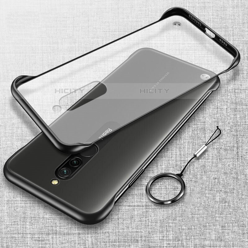 Coque Antichocs Rigide Transparente Crystal Etui Housse H01 pour Xiaomi Redmi 8 Noir Plus