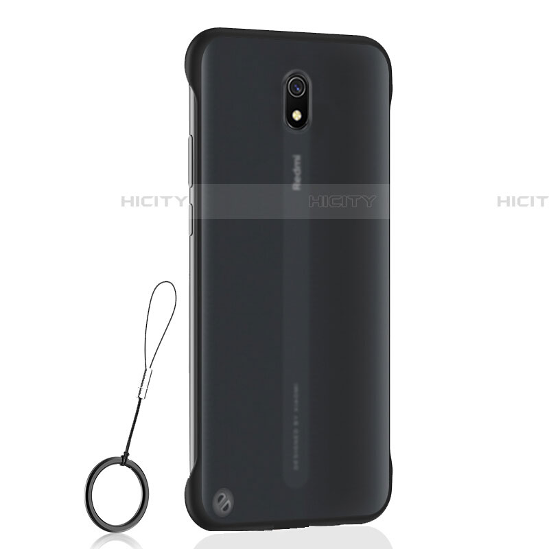 Coque Antichocs Rigide Transparente Crystal Etui Housse H01 pour Xiaomi Redmi 8A Noir Plus