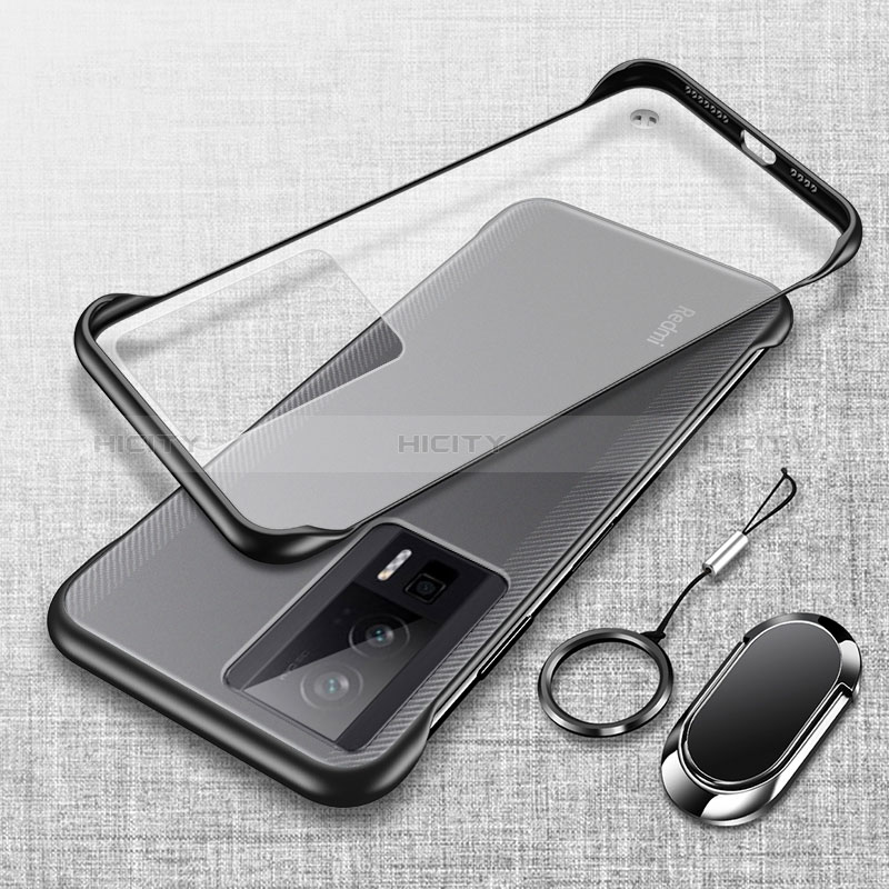 Coque Antichocs Rigide Transparente Crystal Etui Housse H01 pour Xiaomi Redmi K60 5G Noir Plus