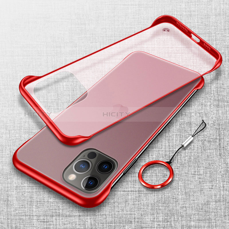 Coque Antichocs Rigide Transparente Crystal Etui Housse H02 pour Apple iPhone 14 Pro Max Rouge Plus