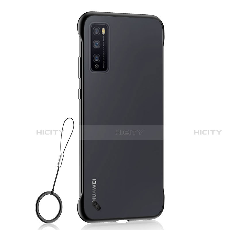 Coque Antichocs Rigide Transparente Crystal Etui Housse H02 pour Huawei Enjoy 20 Pro 5G Noir Plus