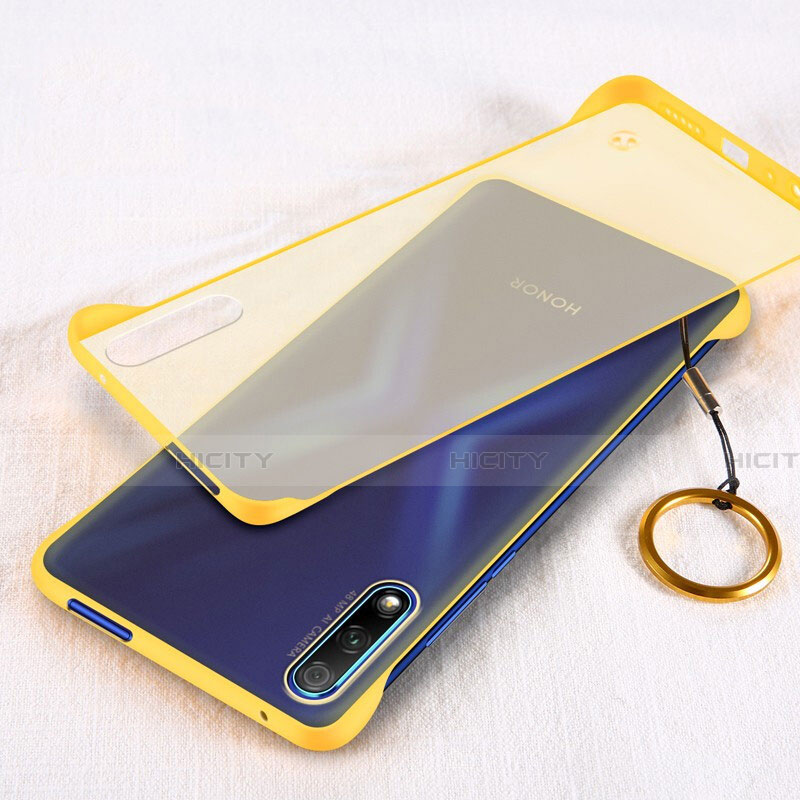 Coque Antichocs Rigide Transparente Crystal Etui Housse H02 pour Huawei Honor 9X Jaune Plus