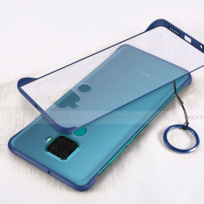 Coque Antichocs Rigide Transparente Crystal Etui Housse H02 pour Huawei Mate 30 Lite Bleu Plus