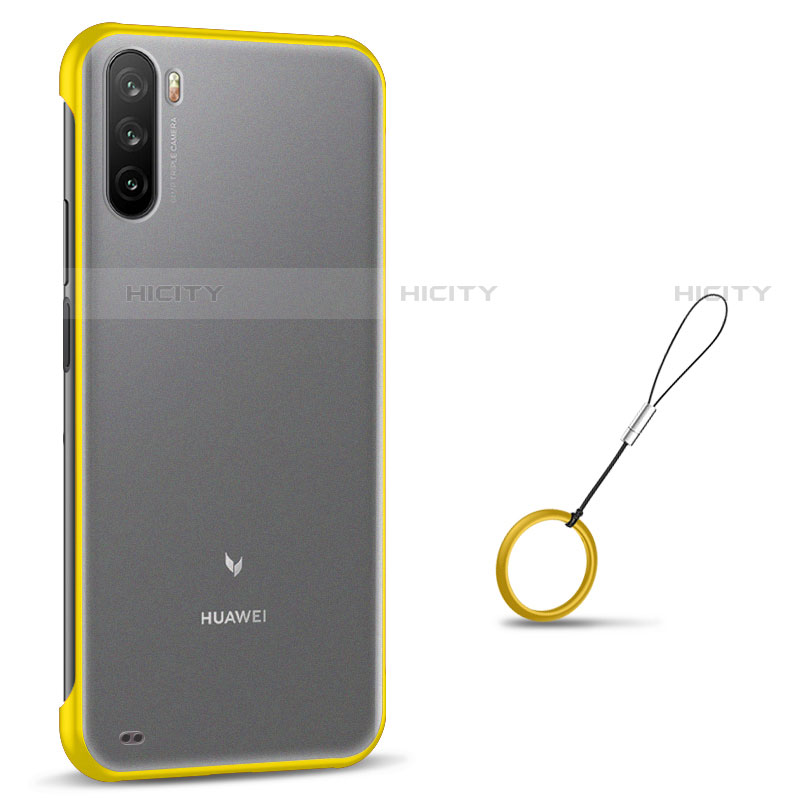 Coque Antichocs Rigide Transparente Crystal Etui Housse H02 pour Huawei Mate 40 Lite 5G Jaune Plus