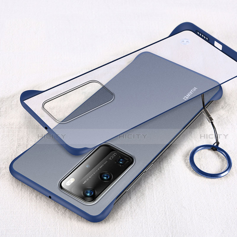 Coque Antichocs Rigide Transparente Crystal Etui Housse H02 pour Huawei P40 Pro Bleu Plus