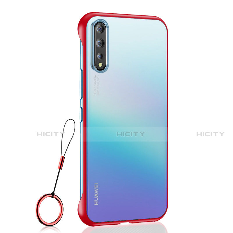 Coque Antichocs Rigide Transparente Crystal Etui Housse H02 pour Huawei Y8p Rouge Plus