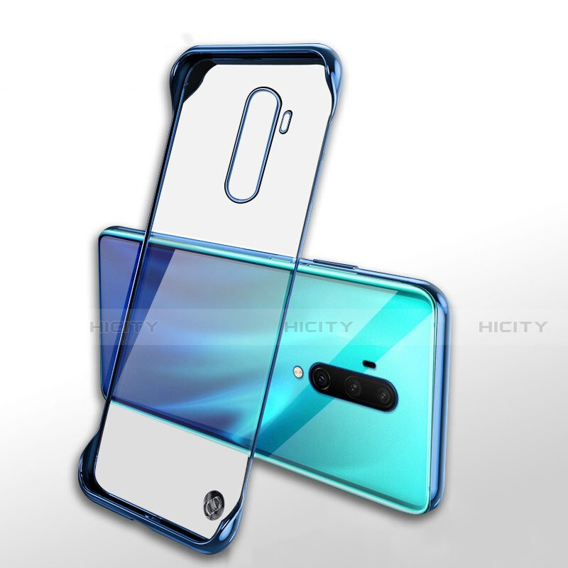 Coque Antichocs Rigide Transparente Crystal Etui Housse H02 pour OnePlus 7T Pro 5G Bleu Plus