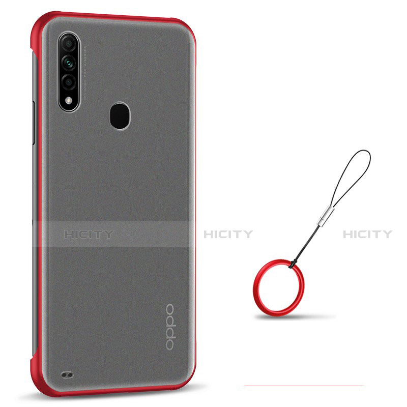 Coque Antichocs Rigide Transparente Crystal Etui Housse H02 pour Oppo A31 Rouge Plus