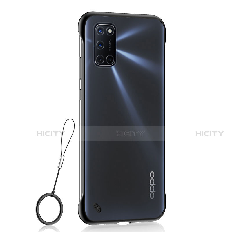 Coque Antichocs Rigide Transparente Crystal Etui Housse H02 pour Oppo A52 Noir Plus