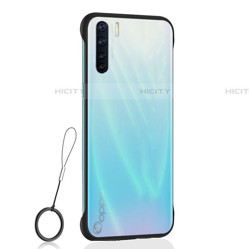 Coque Antichocs Rigide Transparente Crystal Etui Housse H02 pour Oppo A91 Noir Plus