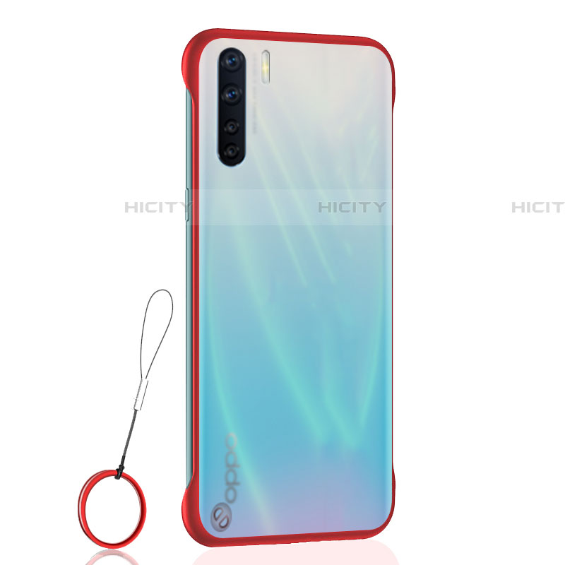 Coque Antichocs Rigide Transparente Crystal Etui Housse H02 pour Oppo A91 Rouge Plus