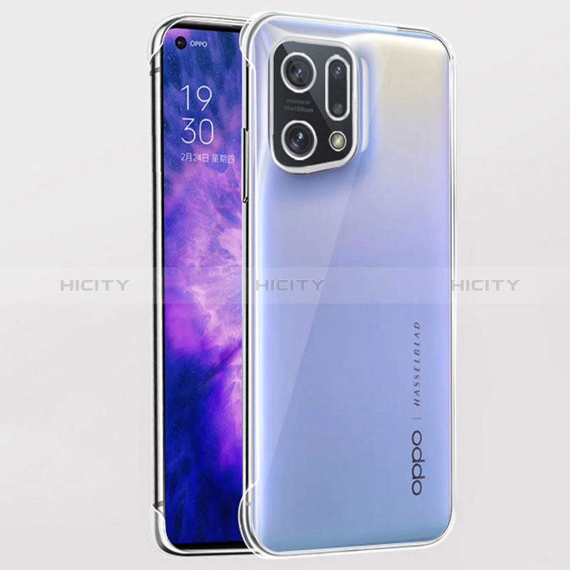 Coque Antichocs Rigide Transparente Crystal Etui Housse H02 pour Oppo Find X5 5G Clair Plus