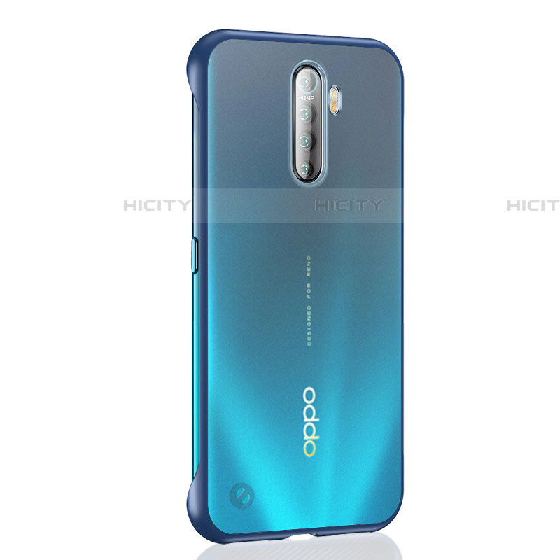 Coque Antichocs Rigide Transparente Crystal Etui Housse H02 pour Oppo Reno Ace Bleu Plus