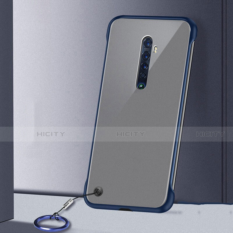 Coque Antichocs Rigide Transparente Crystal Etui Housse H02 pour Oppo Reno2 Bleu Plus