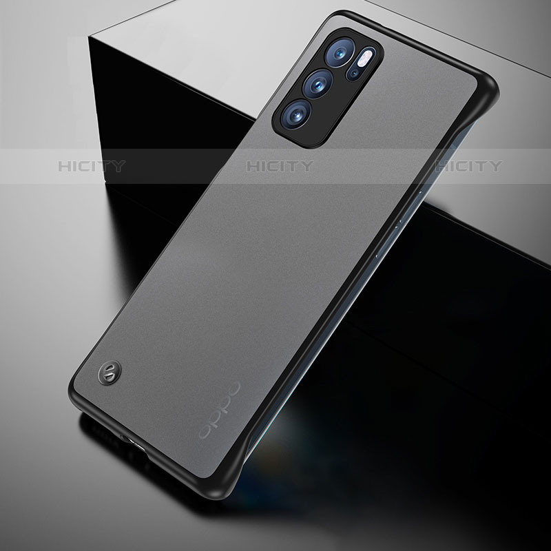 Coque Antichocs Rigide Transparente Crystal Etui Housse H02 pour Oppo Reno6 5G Noir Plus