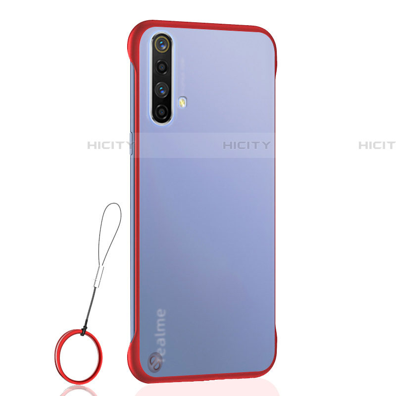 Coque Antichocs Rigide Transparente Crystal Etui Housse H02 pour Realme X3 SuperZoom Rouge Plus