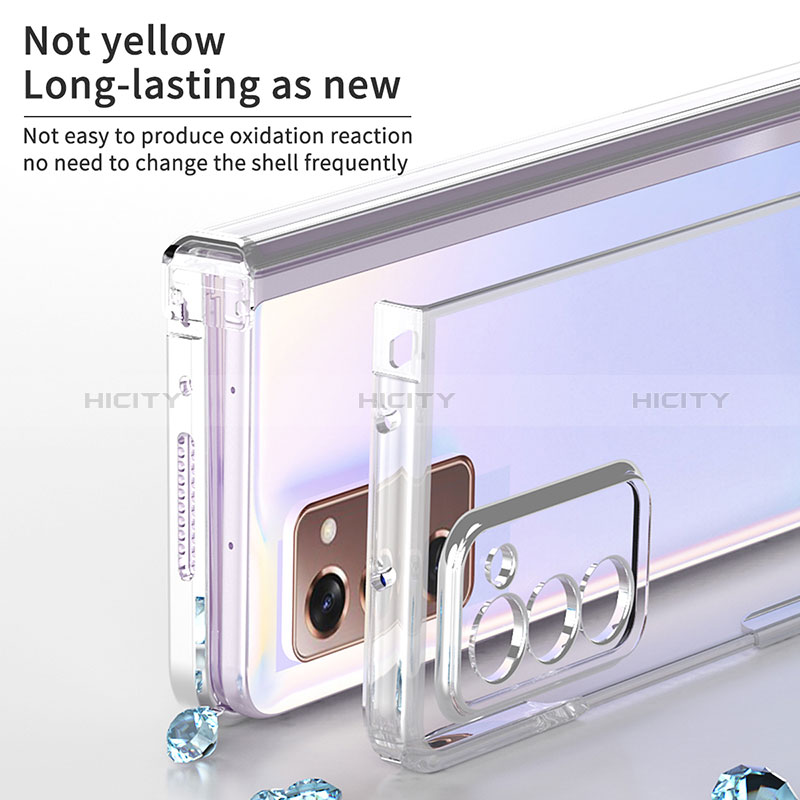 Coque Antichocs Rigide Transparente Crystal Etui Housse H02 pour Samsung Galaxy Z Fold2 5G Plus