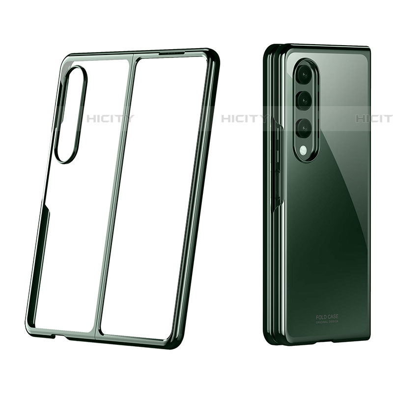 Coque Antichocs Rigide Transparente Crystal Etui Housse H02 pour Samsung Galaxy Z Fold4 5G Vert Plus