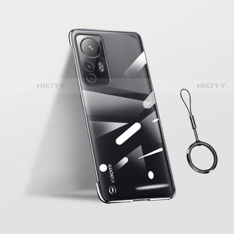 Coque Antichocs Rigide Transparente Crystal Etui Housse H02 pour Xiaomi Mi 12 5G Noir Plus