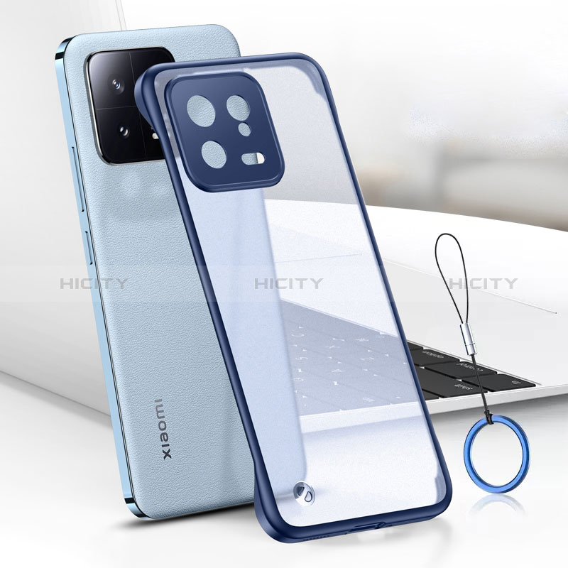 Coque Antichocs Rigide Transparente Crystal Etui Housse H02 pour Xiaomi Mi 13 5G Bleu Plus