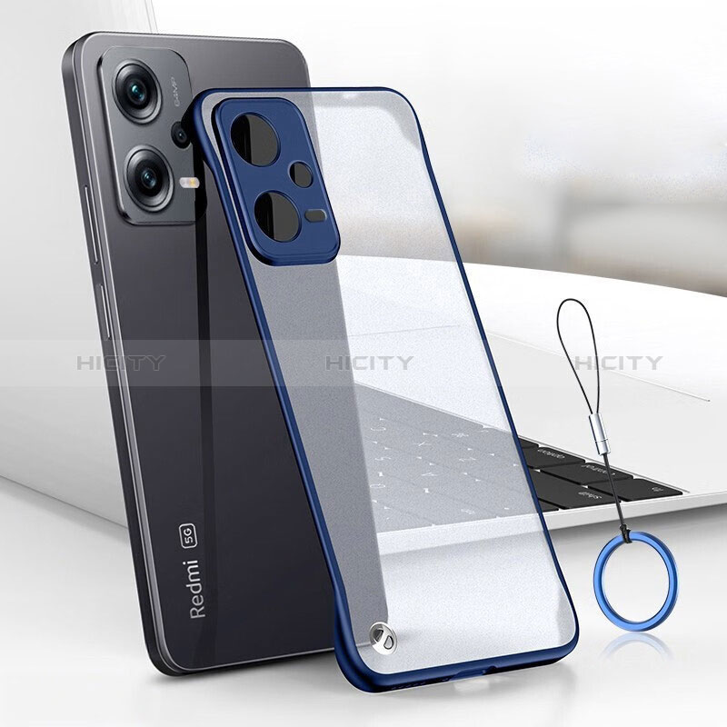 Coque Antichocs Rigide Transparente Crystal Etui Housse H02 pour Xiaomi Poco X5 5G Bleu Plus