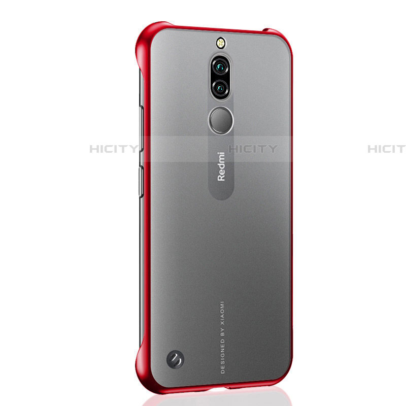 Coque Antichocs Rigide Transparente Crystal Etui Housse H02 pour Xiaomi Redmi 8 Rouge Plus