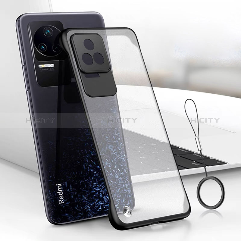 Coque Antichocs Rigide Transparente Crystal Etui Housse H02 pour Xiaomi Redmi K50 Pro 5G Noir Plus