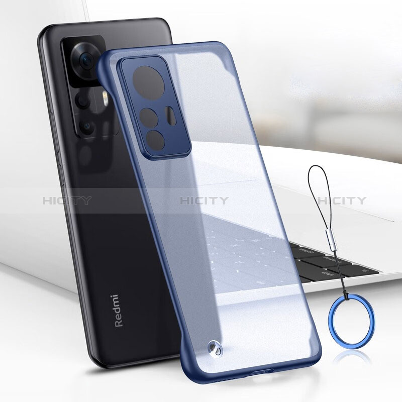 Coque Antichocs Rigide Transparente Crystal Etui Housse H02 pour Xiaomi Redmi K50 Ultra 5G Bleu Plus