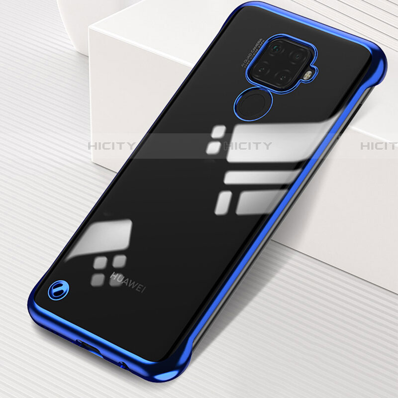 Coque Antichocs Rigide Transparente Crystal Etui Housse H03 pour Huawei Mate 30 Lite Bleu Plus